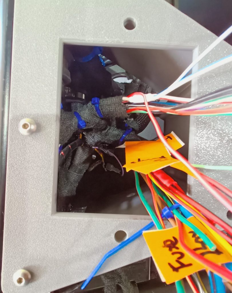 Image of fuse box support ready to wire.