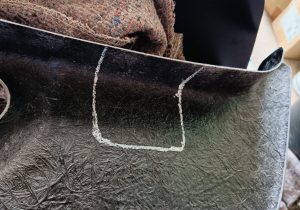 Image of cut out for steering column.