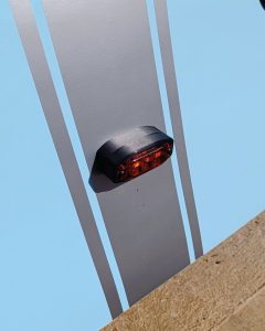 Image of rear fog light installation.