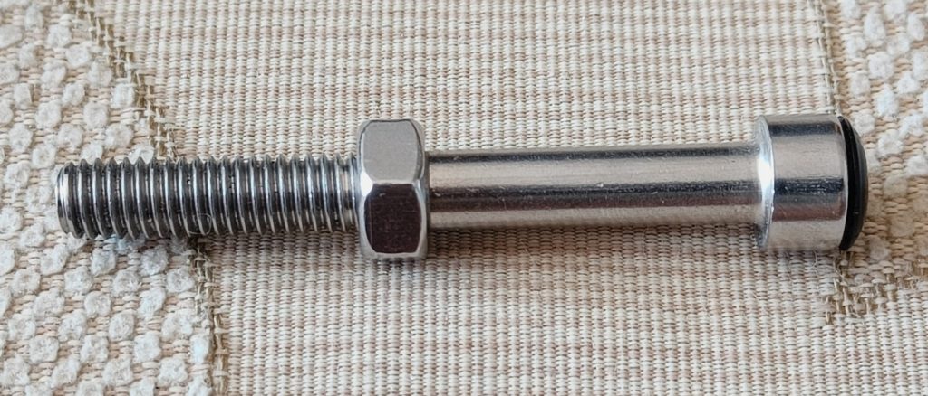 Image of clutch travel adjusting bolt.