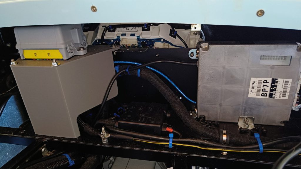 Image of under scuttle wiring fitment.